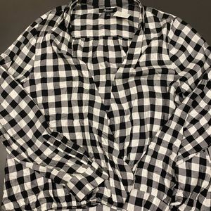 Madewell flannel blouse